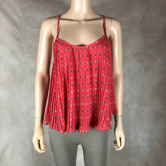 HOLLISTER Floral Pleated Tank Top NWOT XS - Picture 1 of 10